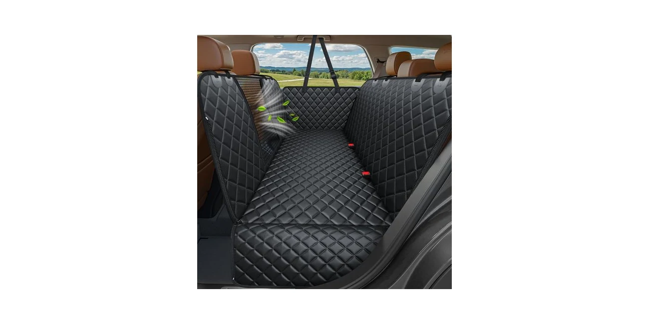 Featured product: URPOWER 4-in-1 dog car seat cover for two dogs across the back bench (Amazon listing image)