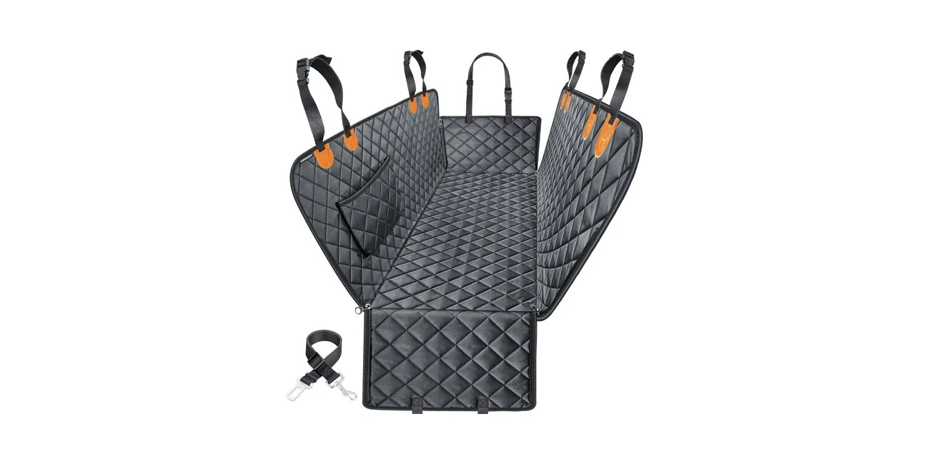 Featured product: URPOWER 100% waterproof dog car seat cover that blocks accidents from soaking into the seat (Amazon listing image)